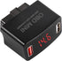 XMSJSIY Car OBD USB Charger Power Adapter DC12?24V Dual USB Charger Socket with Digital Display USB 30W Fast Charging QC2.0 QC3.0 Charger for Vehi...